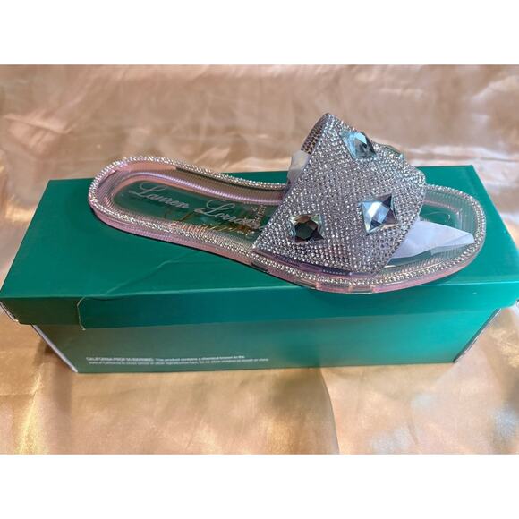 Lauren Lorraine Bianca Pink Plastic Slides - Picture 2 of 4